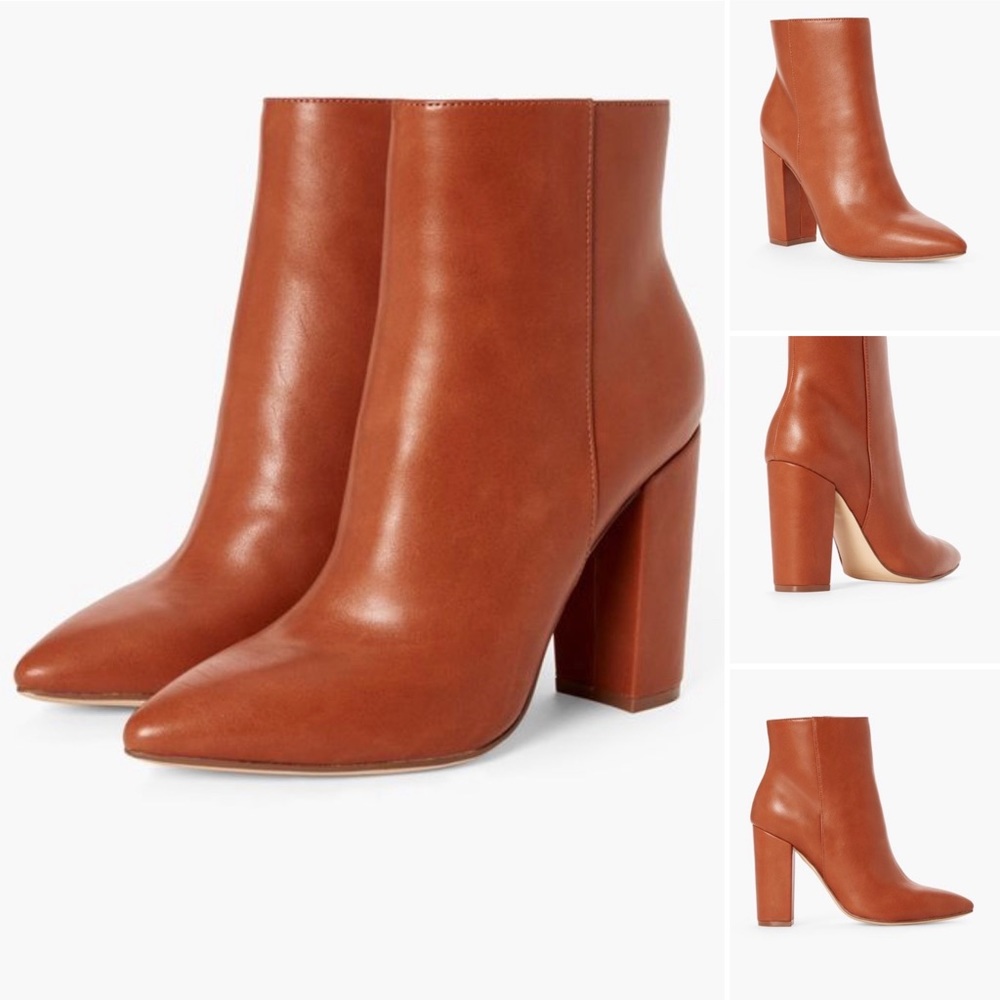 Cognac booties
